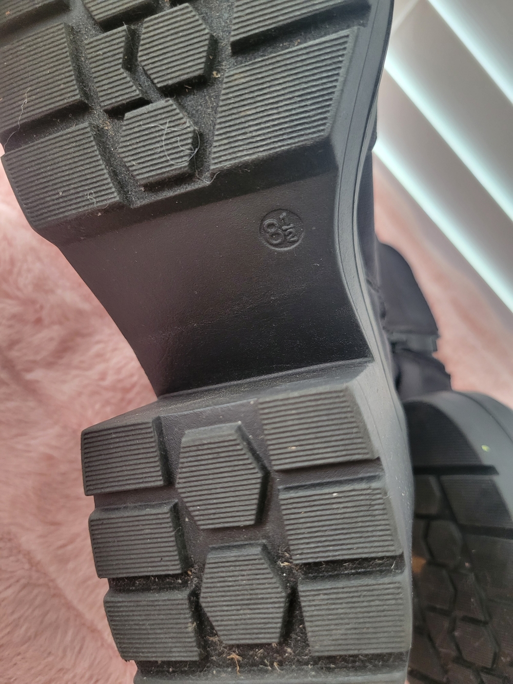 Black Limelight Combat Platform Lace-Up Buckle Ankle Boot Chunky Heel 8.5 Jasmyn - Picture 8 of 9